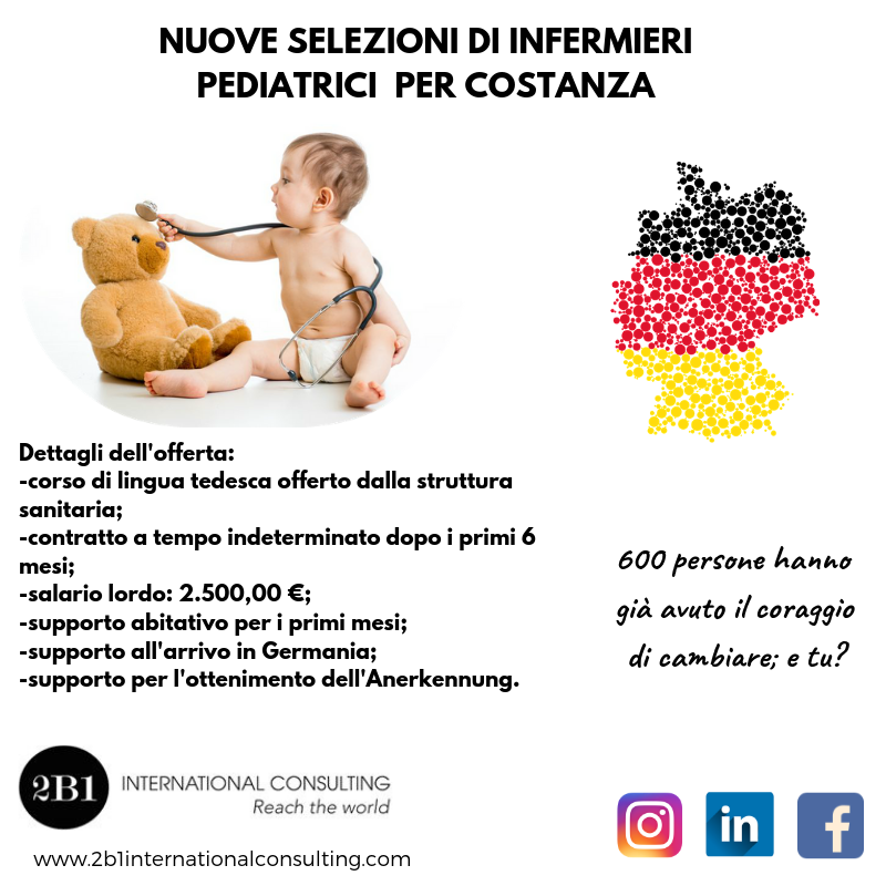 INFERMIERI PEDIATRICI PER COSTANZA