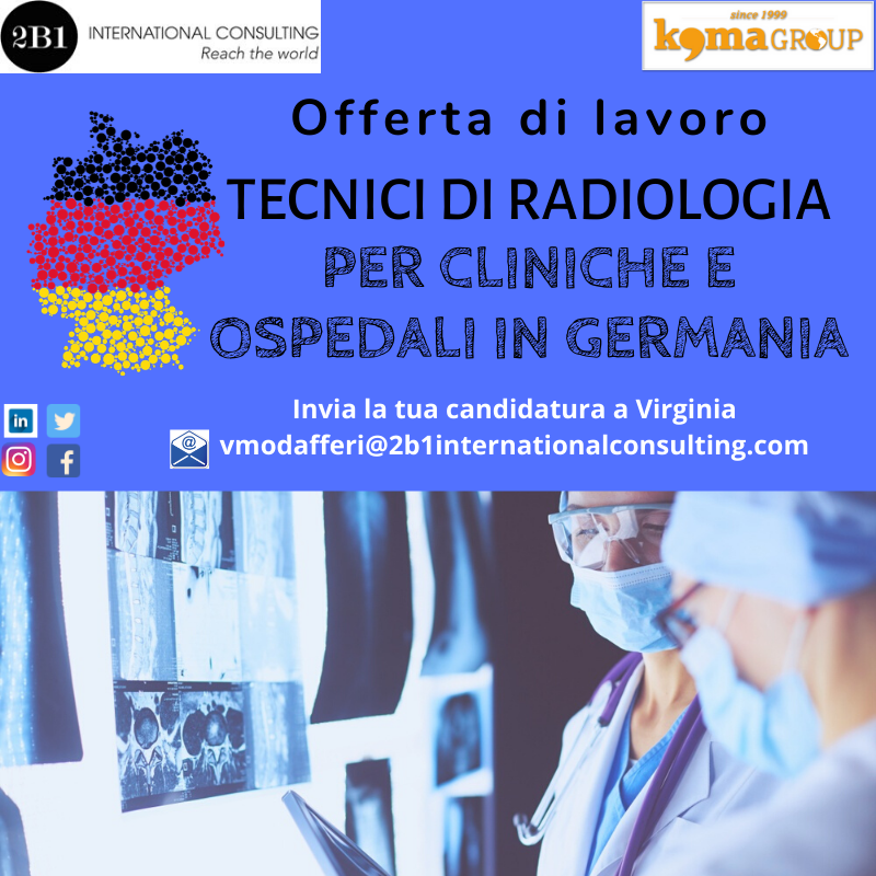 Offerta di lavoro per Tecnici di Radiologia