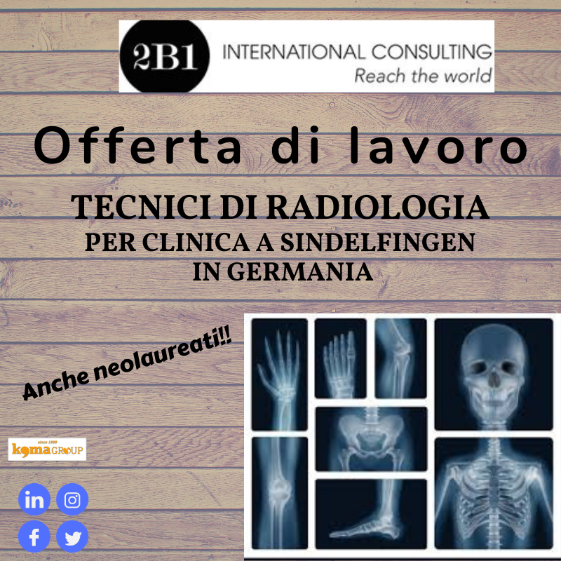 Offerta di lavoro per Tecnici di Radiologia