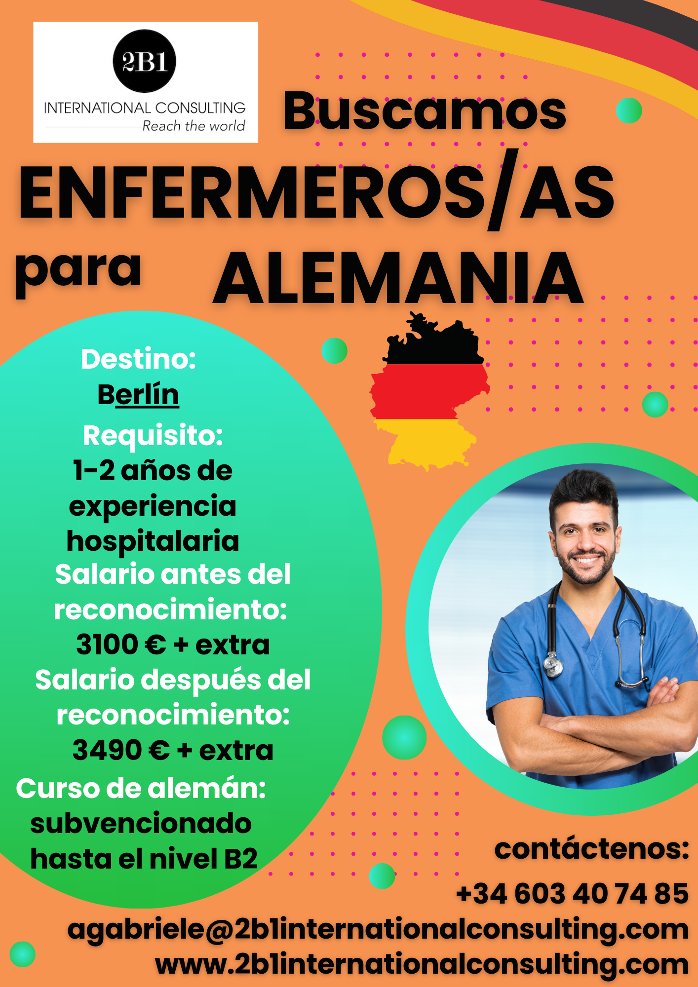 ¡Enfermeros/as en Berlín!