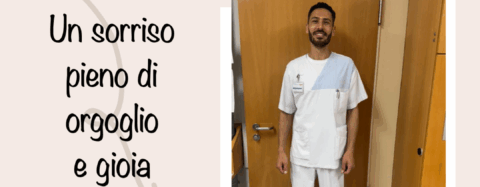 Un sorriso d'orgoglio e gioia