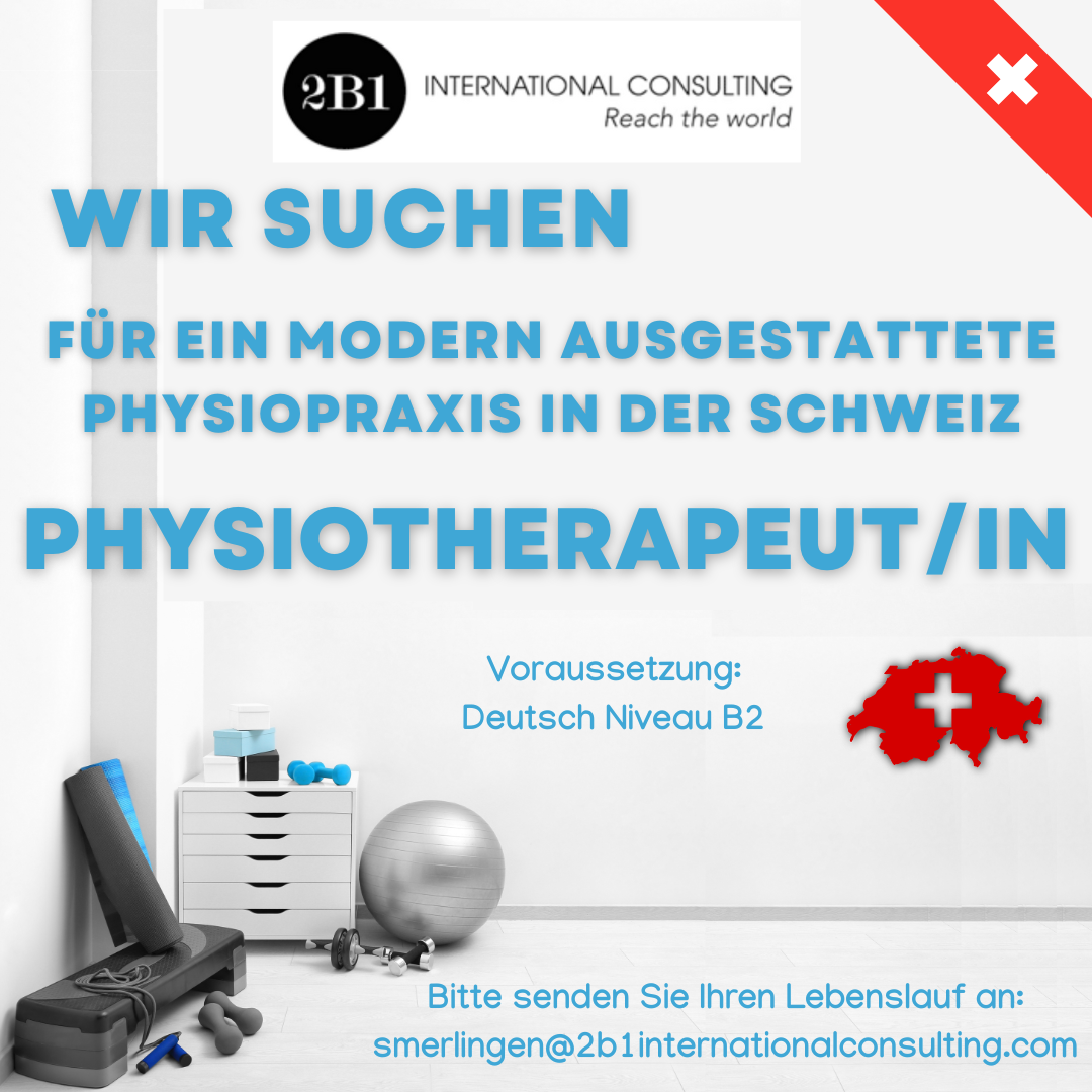 PHYSIOTHERAPEUT/IN FÜR DIE SCHWEIZ